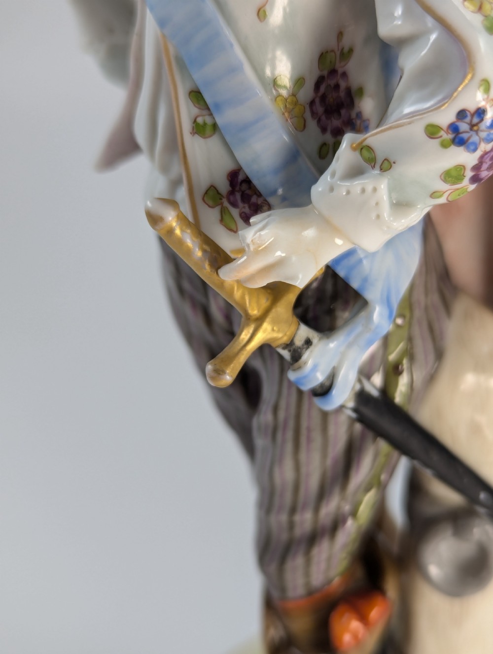 Antique Porcelain Figurine, Hand-Painted, 19th Century View VIII