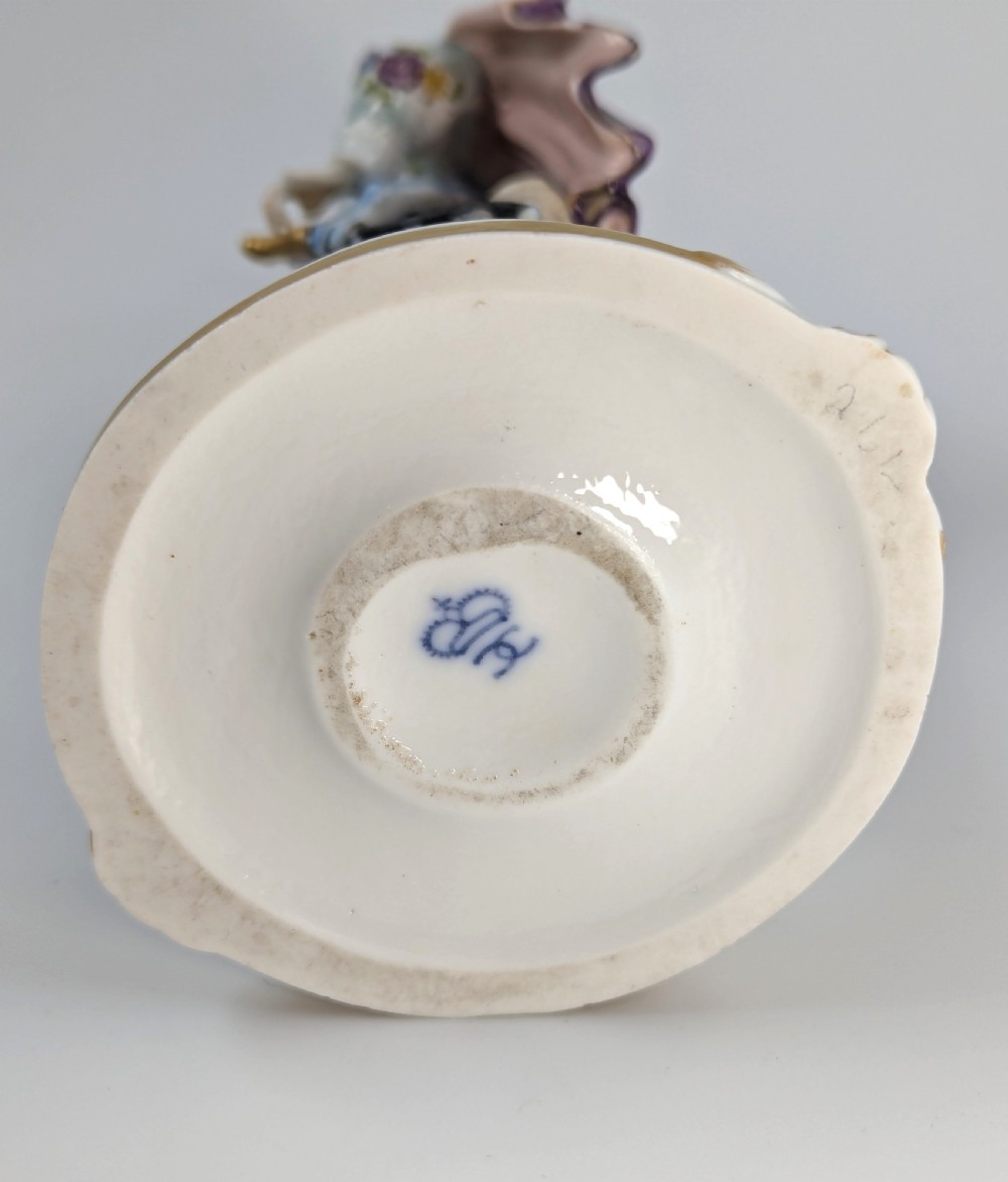 Antique Porcelain Figurine, Hand-Painted, 19th Century View X