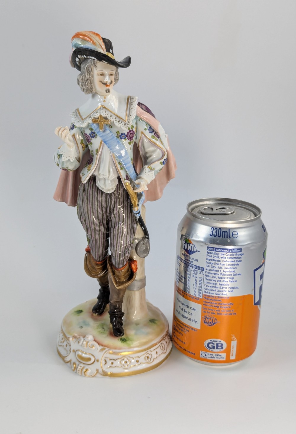 Antique Porcelain Figurine, Hand-Painted, 19th Century View XII