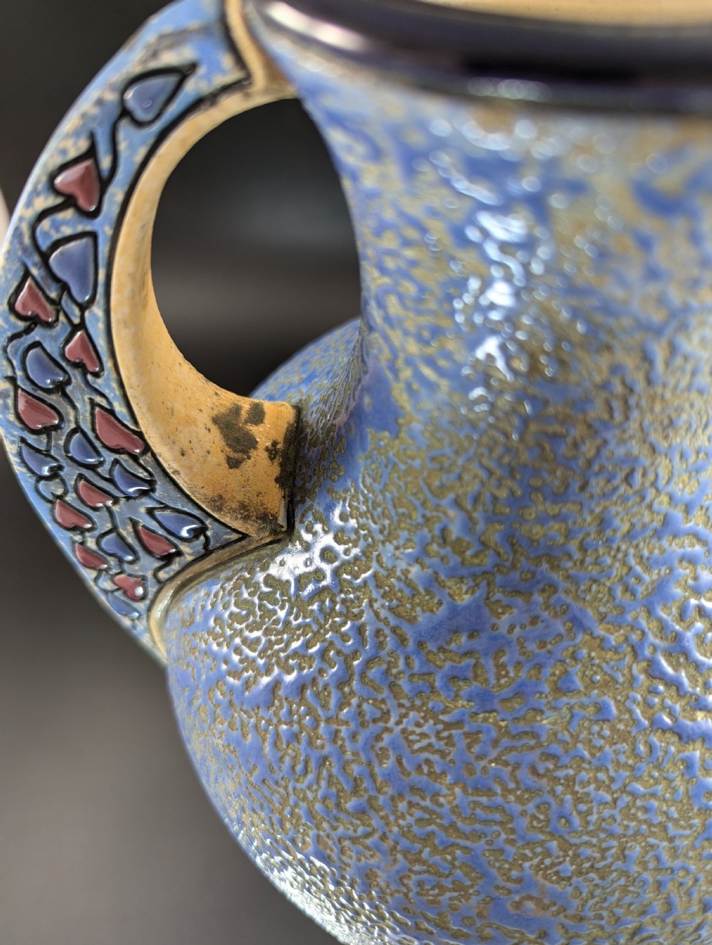 Rare Vase with Knight Portrait by Amphora, Czechoslovakia, c. 1920 View IX
