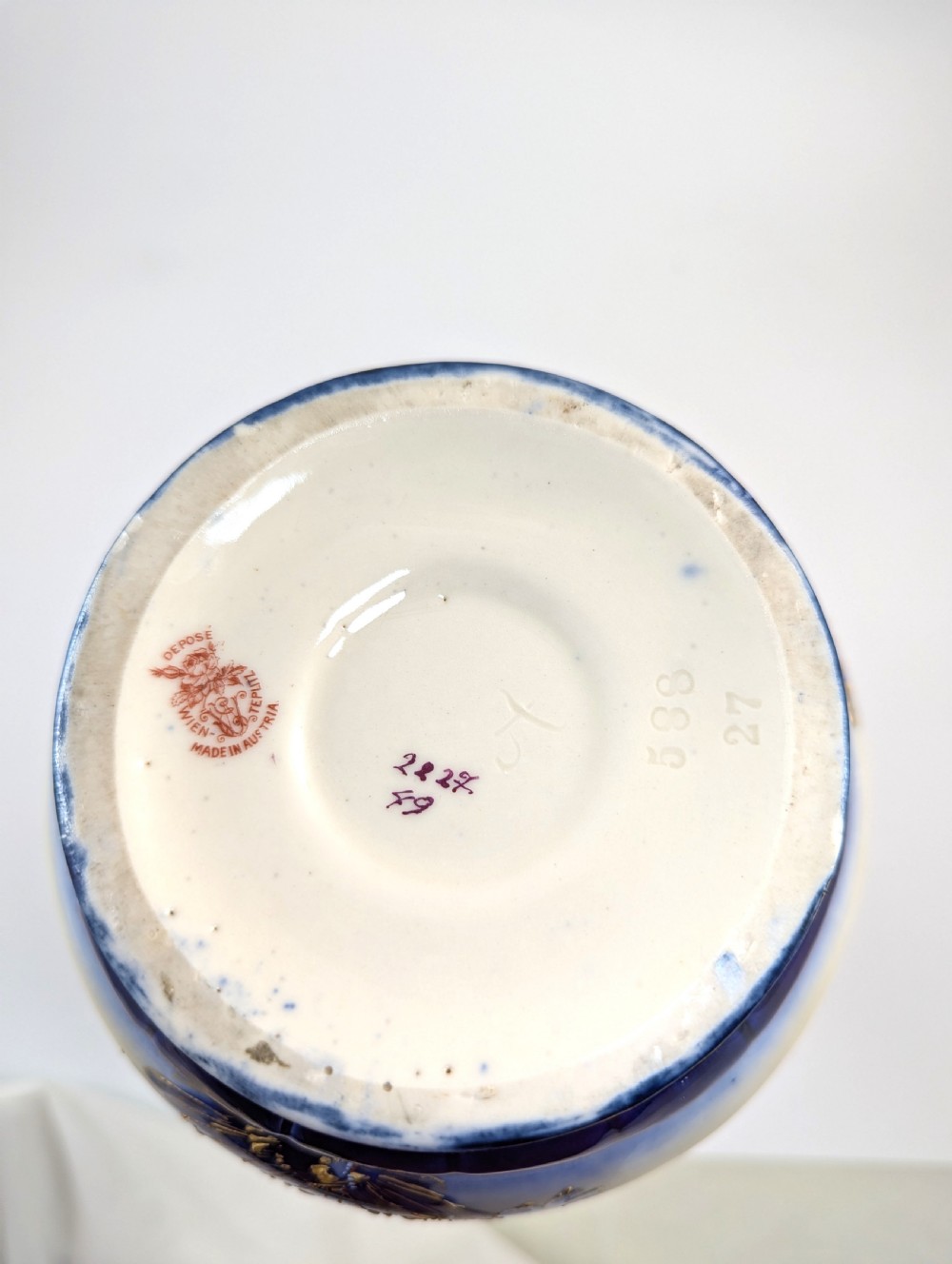 Antique Porcelain Hand Painted Vases by Ernst Wahliss , c.1910. View VI