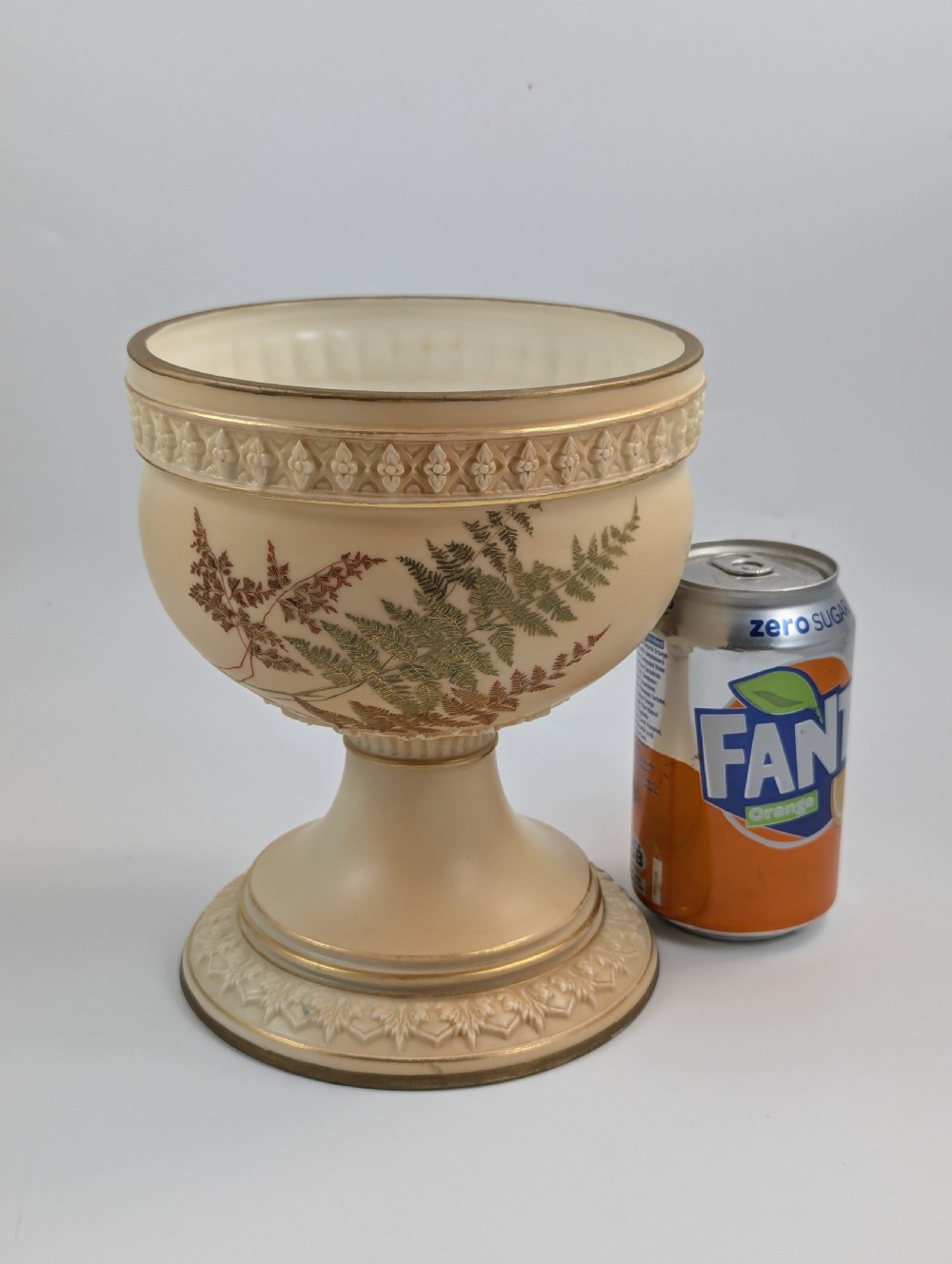 Royal Worcester Blush Ivory Porcelain Vase (cachepot), c. 1878 View VII