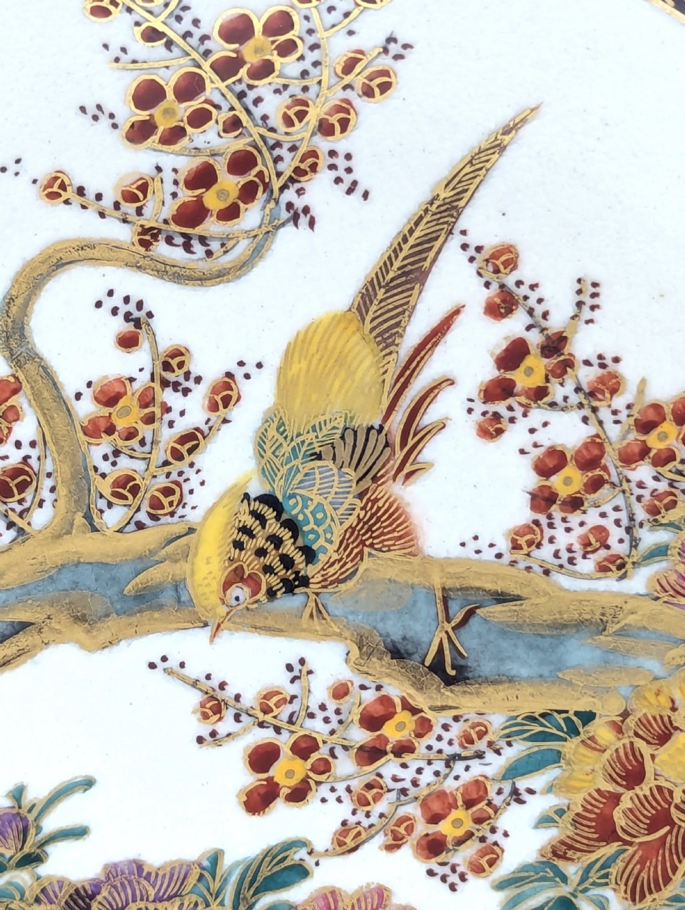 Satsuma by Koshida, Crackle Porcelain Plate, Meiji period. View II