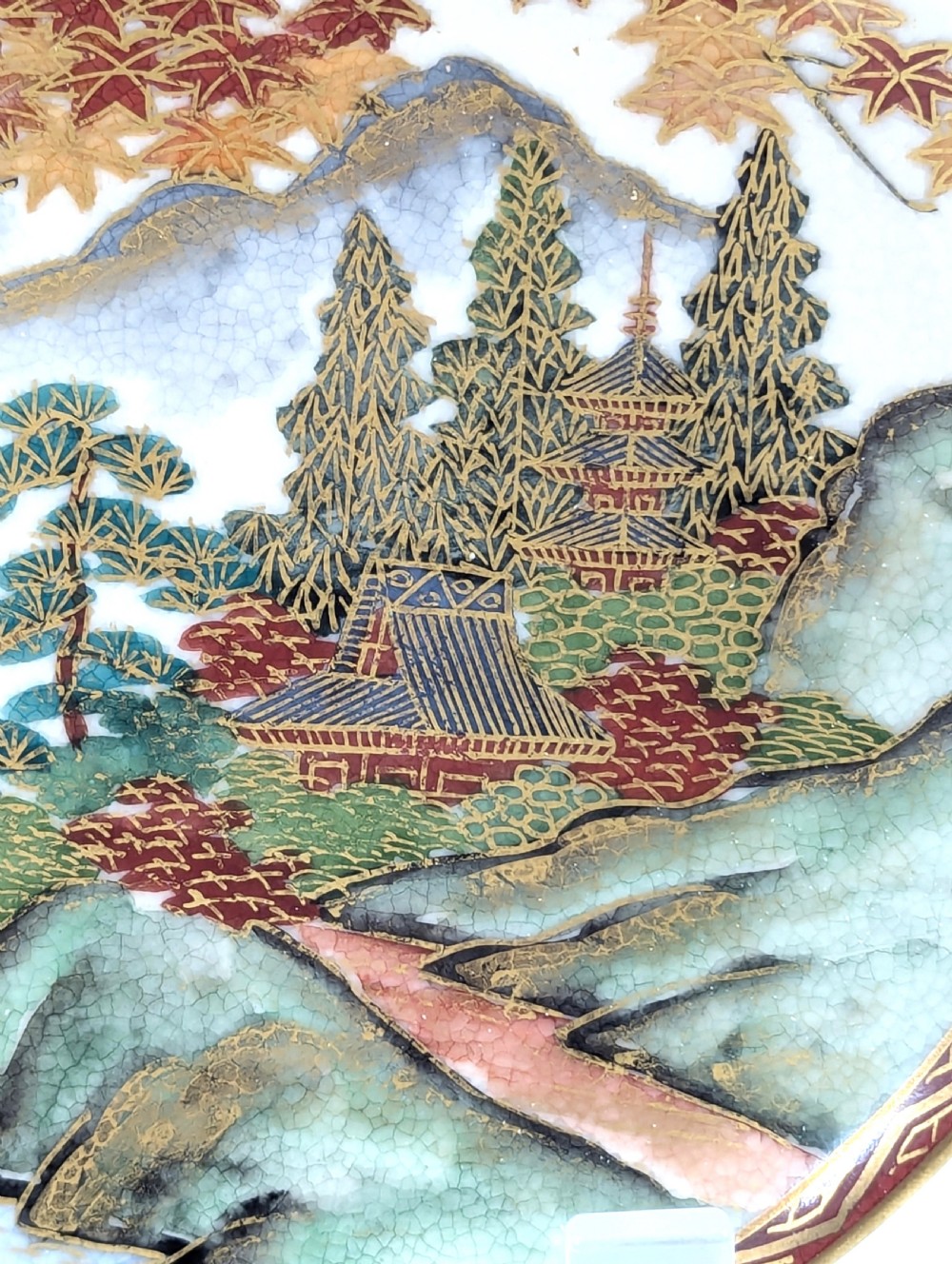 Satsuma  by Koshida, Porcelain Plate, Meiji Period. View II