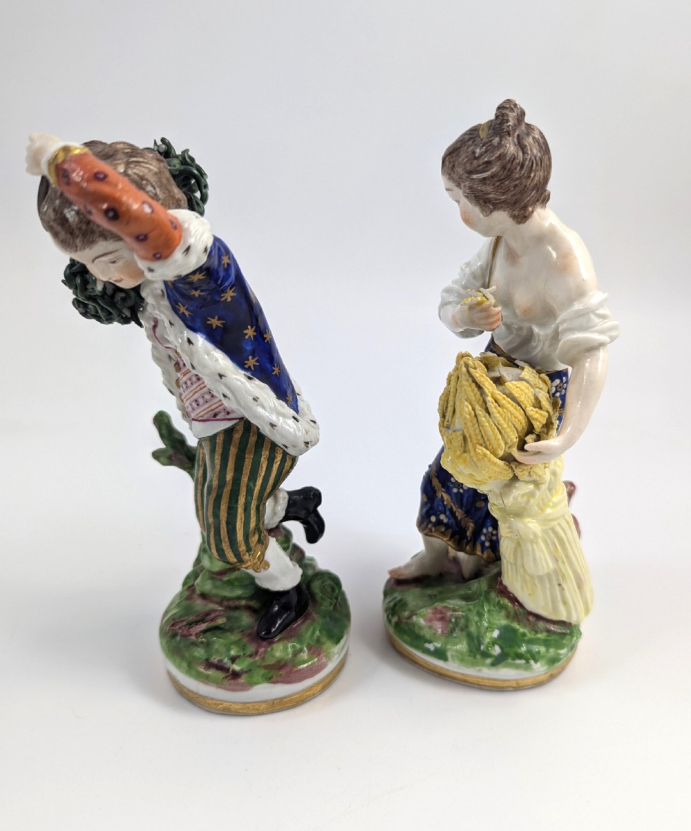 Porcelain Figurines - Seasons Allegorical, Chelsea-Derby, c. 1770 View II
