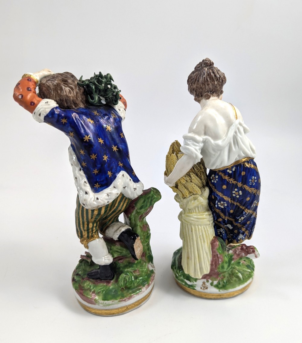 Porcelain Figurines - Seasons Allegorical, Chelsea-Derby, c. 1770 View IV