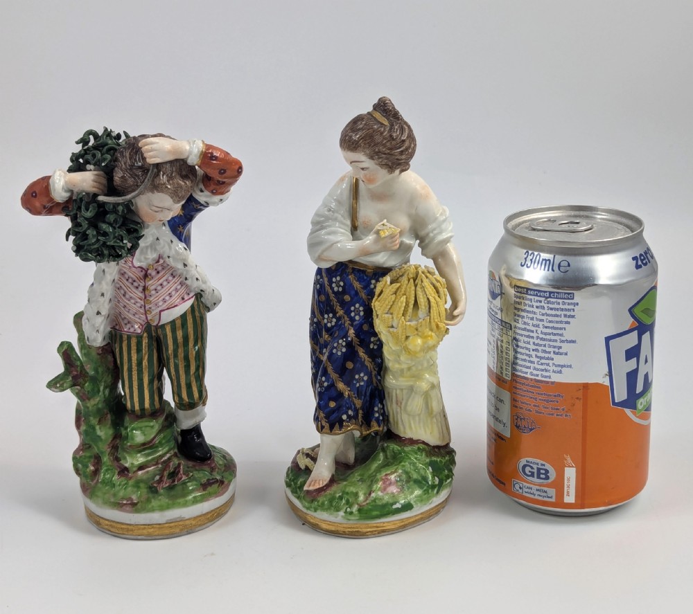 Porcelain Figurines - Seasons Allegorical, Chelsea-Derby, c. 1770 View X