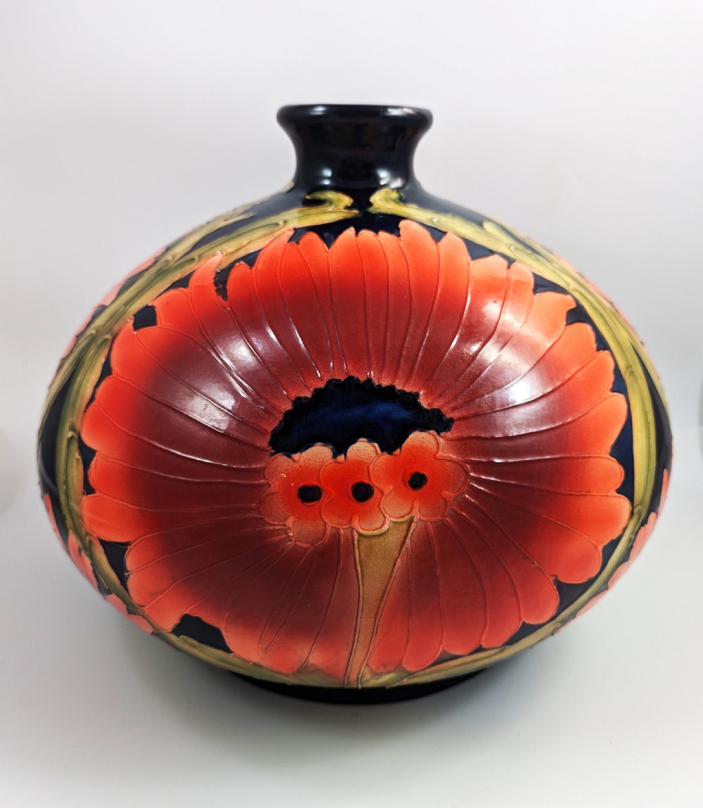 Large Ceramic Vase, Signed by William Moorcroft, 1913