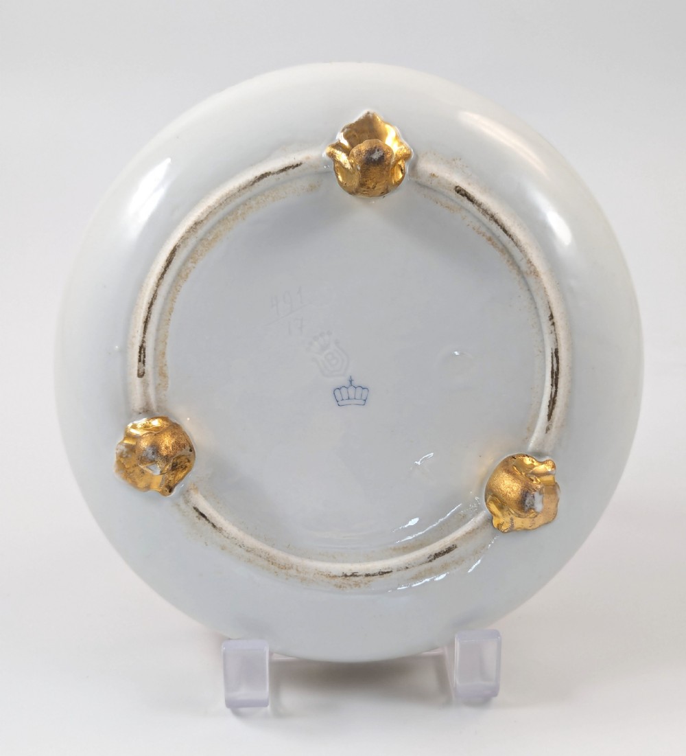 Antique Porcelain  Plate, Beyer and Bock, Volkstedt - Rudolstadt, c.1905. View IV