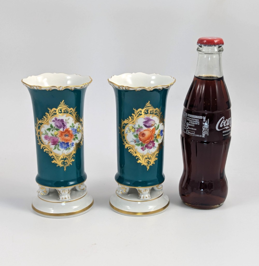 Antique Meissen  Porcelain Spill Vases, 19th . View VI