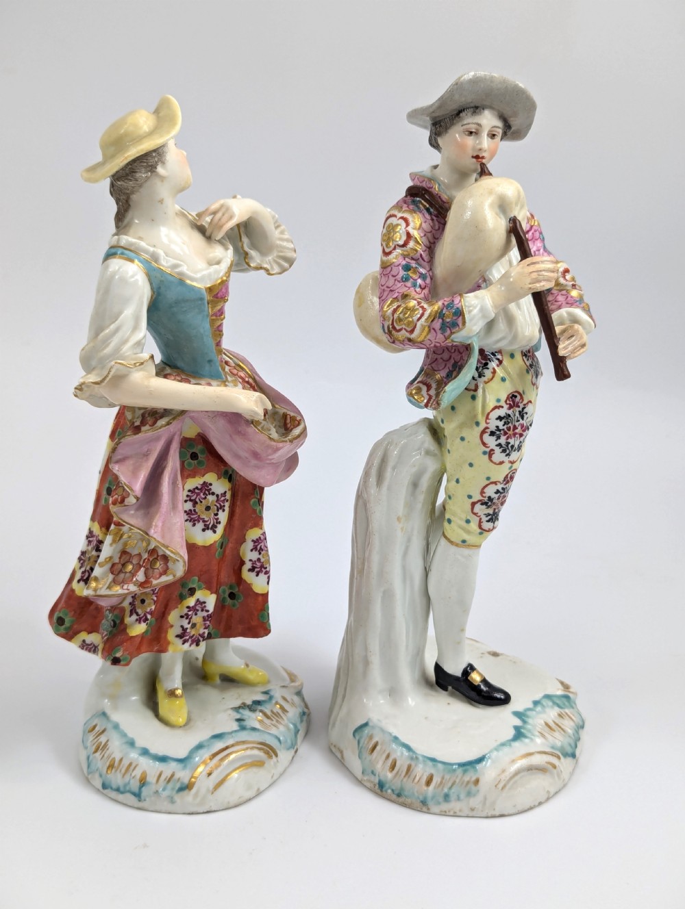 Antique Chelsea Porcelain Figurines, c. 1760 View VI