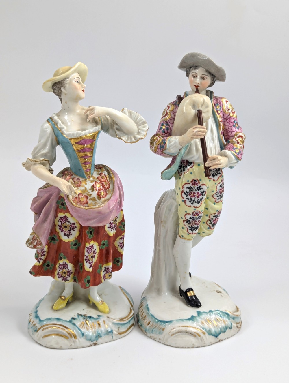 Antique Chelsea Porcelain Figurines, c. 1760 View VII