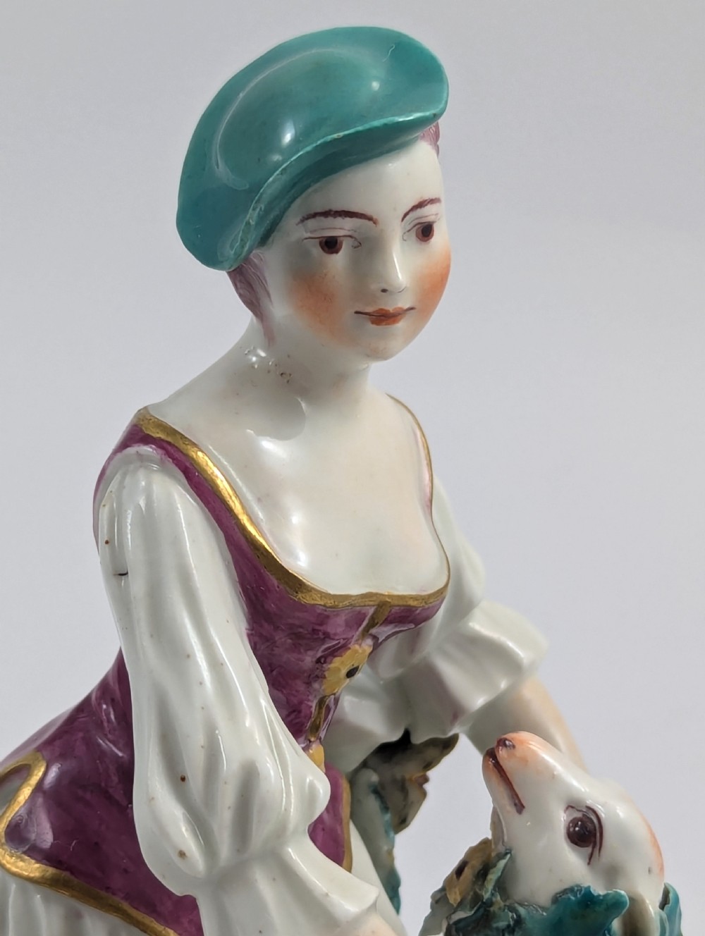 Derby, Porcelain Figurine of Shepherdess, c. 1760 View VII