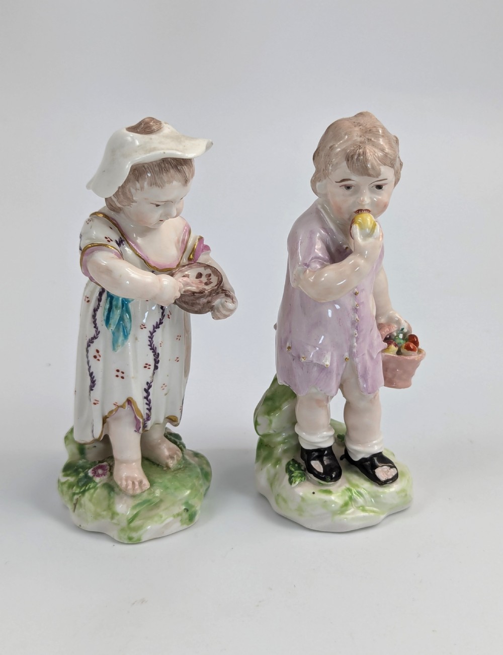 Derby soft-paste porcelain rare figurines 