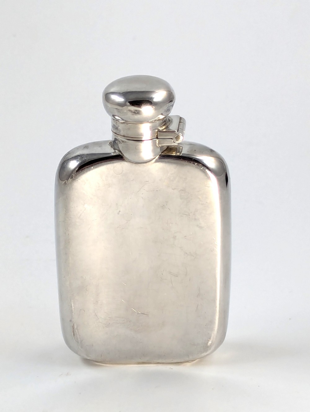 Sterling Silver Miniature Whisky Hip Flask 60 ml / 2 oz View XII