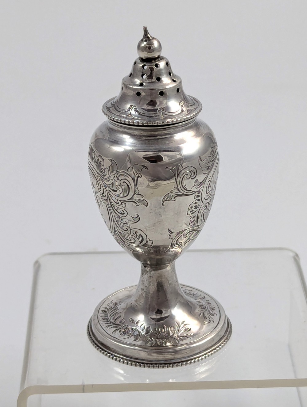 Victorian Silver Sugar Shaker/Sifter, Birmingham, 1857 View IV