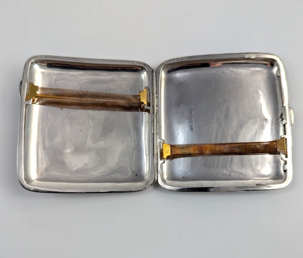 Sterling Silver Cigarettes Case, Birmingham, 1930. View II