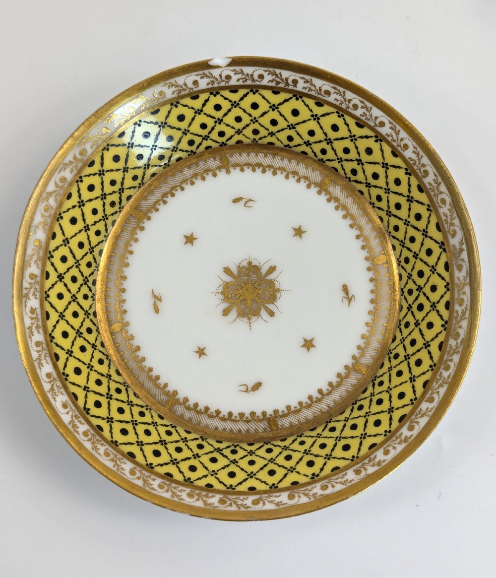 Antique Porcelain Cup and Saucer, Dihl and Guérhard, France, c. 1790 View IV