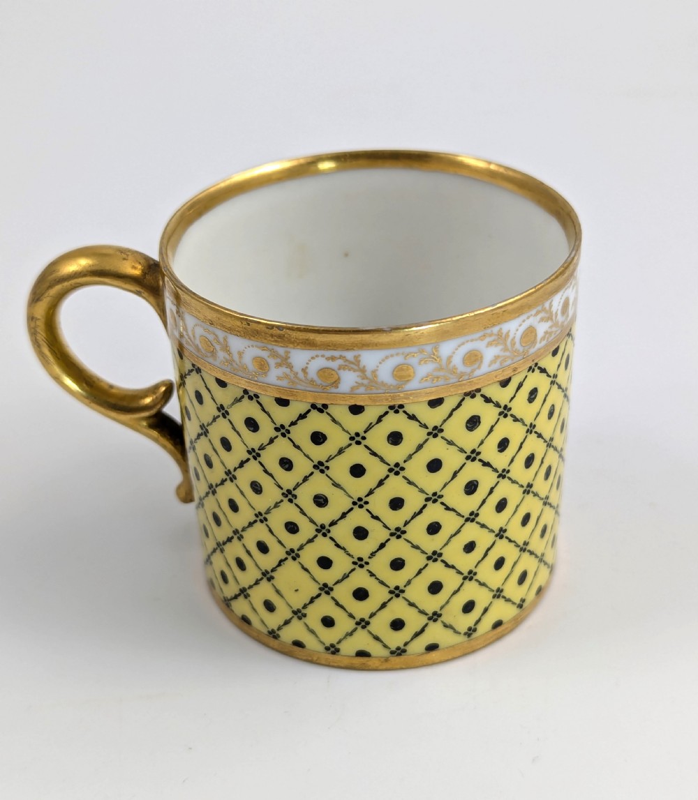 Antique Porcelain Cup and Saucer, Dihl and Guérhard, France, c. 1790 View VI