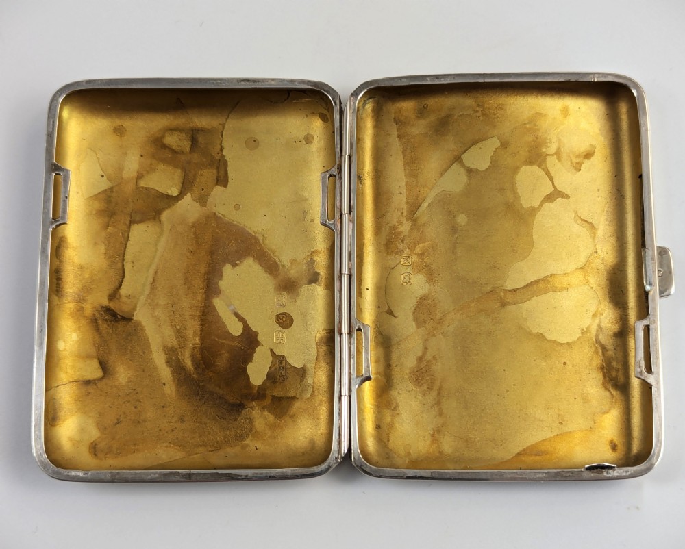Sterling Silver Cigarette Case, Birmingham, 1899 View III