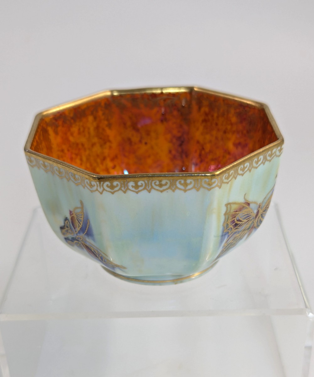 Daisy Makeig-Jones Lustre Octagonal  Butterfly Bowl , Wedgwood, c. 1914  View VI