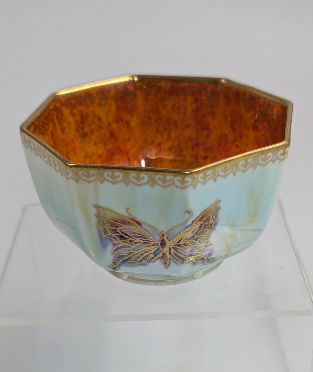 Daisy Makeig-Jones Lustre Octagonal  Butterfly Bowl , Wedgwood, c. 1914  View VII