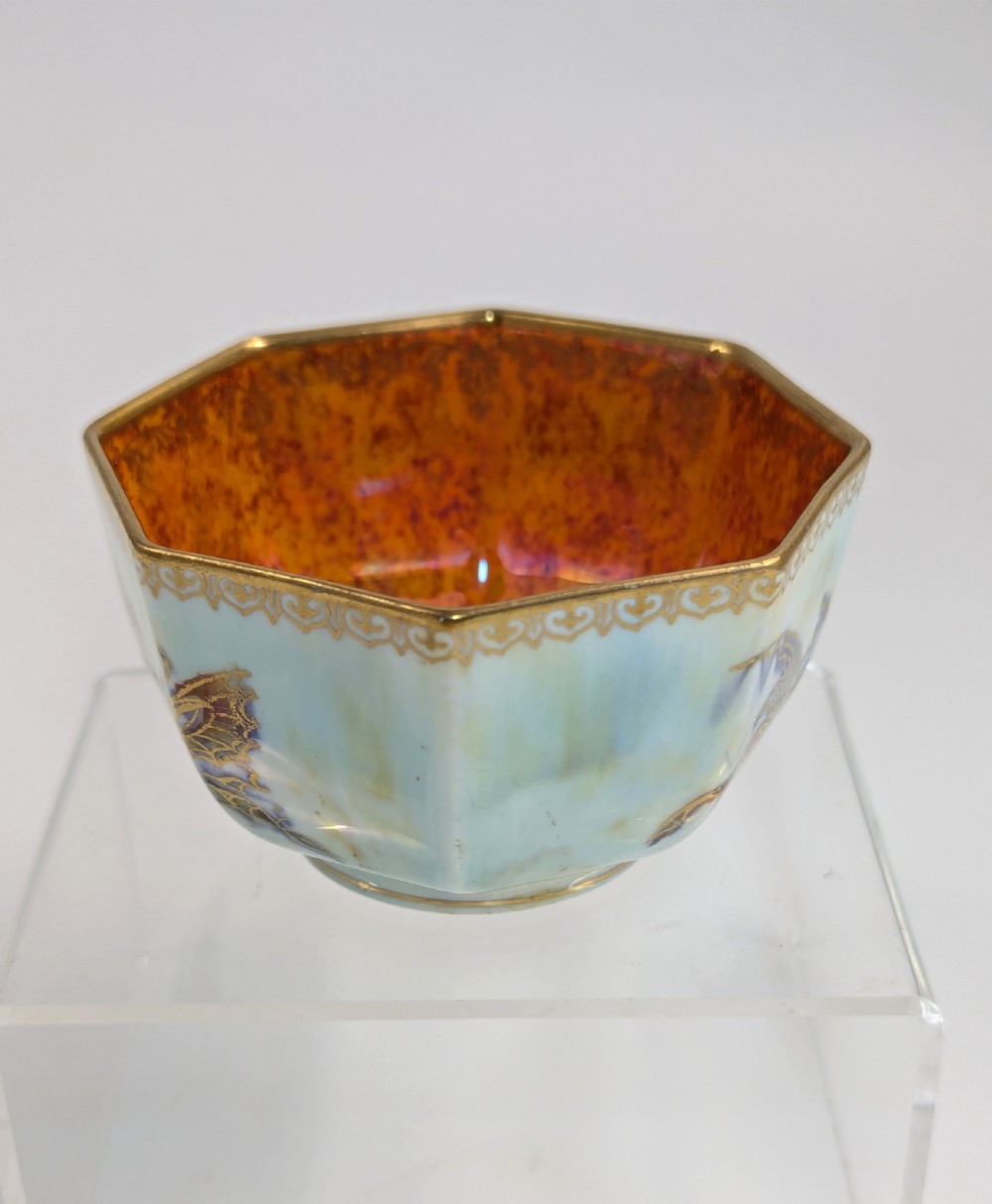Daisy Makeig-Jones Lustre Octagonal  Butterfly Bowl , Wedgwood, c. 1914  View VIII
