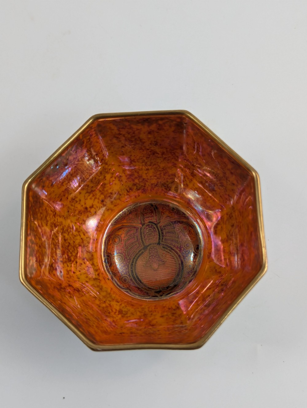 Daisy Makeig-Jones Lustre Octagonal  Butterfly Bowl , Wedgwood, c. 1914  View X
