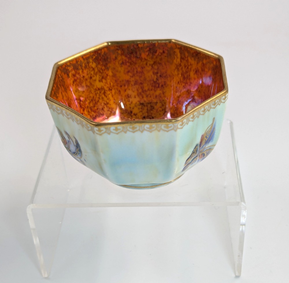 Daisy Makeig-Jones Lustre Octagonal  Butterfly Bowl , Wedgwood, c. 1914  View XI
