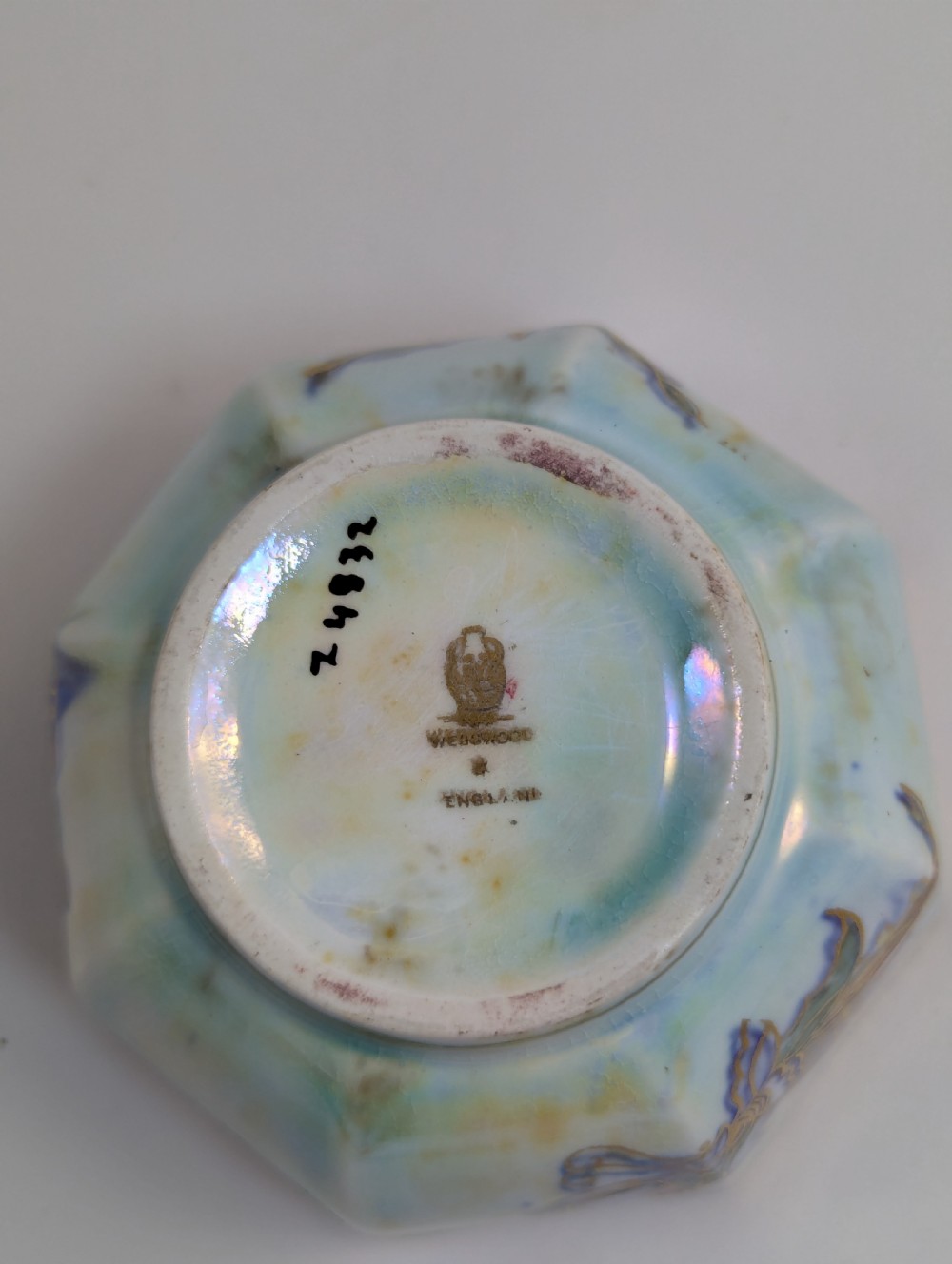 Daisy Makeig-Jones Lustre Octagonal  Butterfly Bowl , Wedgwood, c. 1914  View XII
