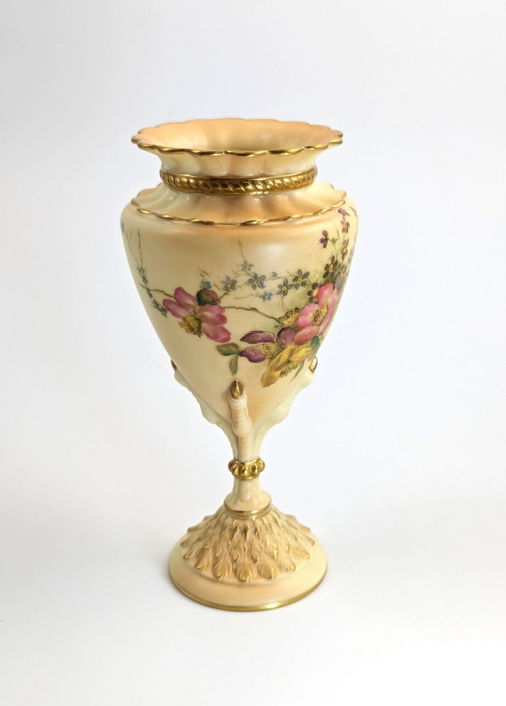 Rare Royal Worcester Vase with Eagle Claw Base View V