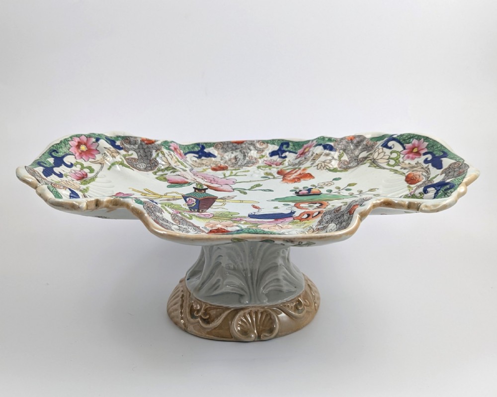 Rare Mason's Ironstone Dessert Centerpiece, 1818-1825
