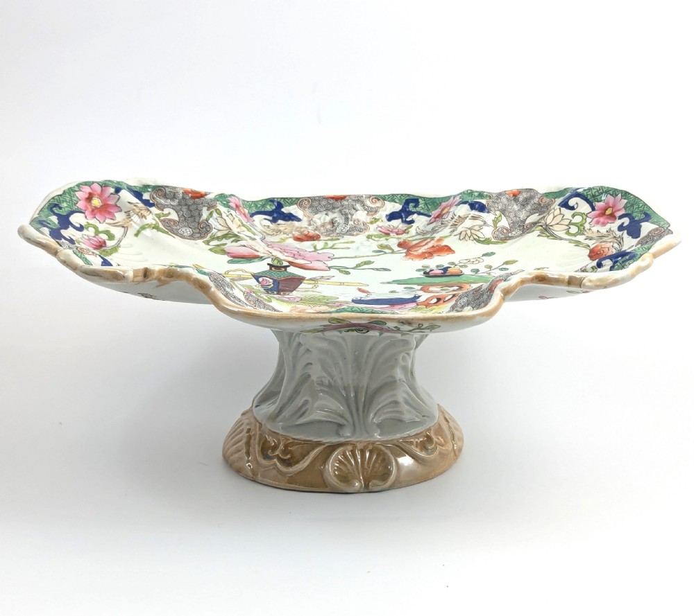 Rare Mason's Ironstone Dessert Centerpiece, 1818-1825 View II