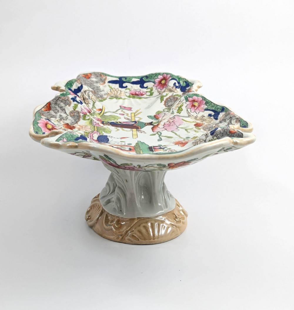 Rare Mason's Ironstone Dessert Centerpiece, 1818-1825 View III
