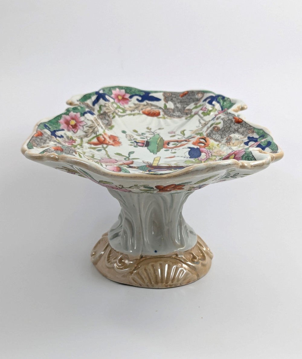 Rare Mason's Ironstone Dessert Centerpiece, 1818-1825 View V