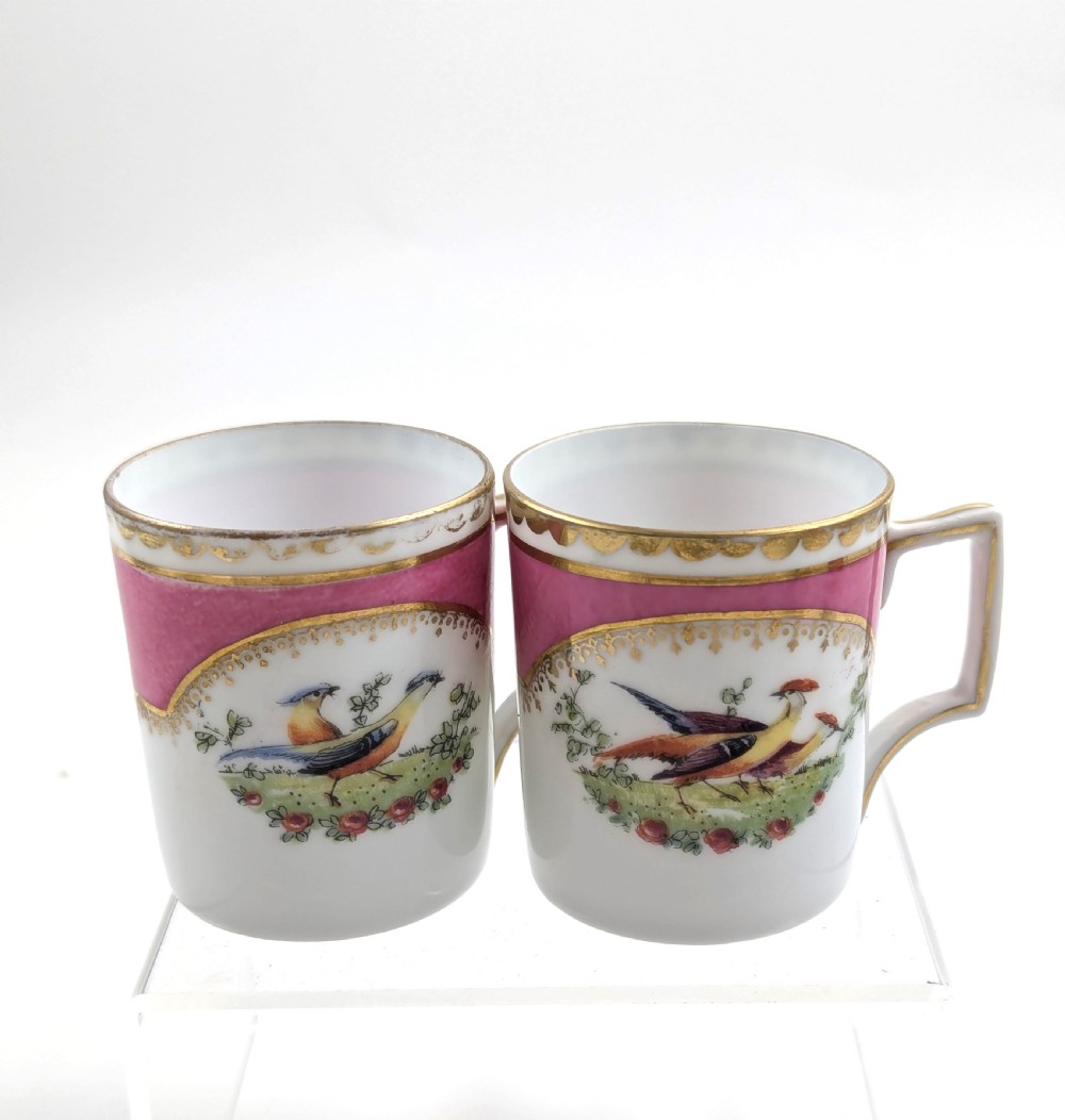 Antique Victoria Austria porcelain 10pc coffee cup and saucer set for 5 persons View IX