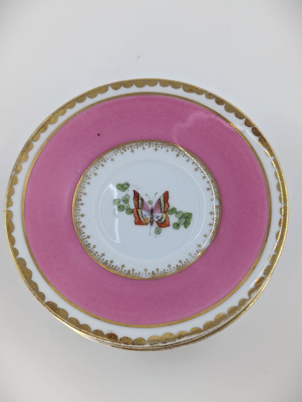 Antique Victoria Austria porcelain 10pc coffee cup and saucer set for 5 persons View XIII