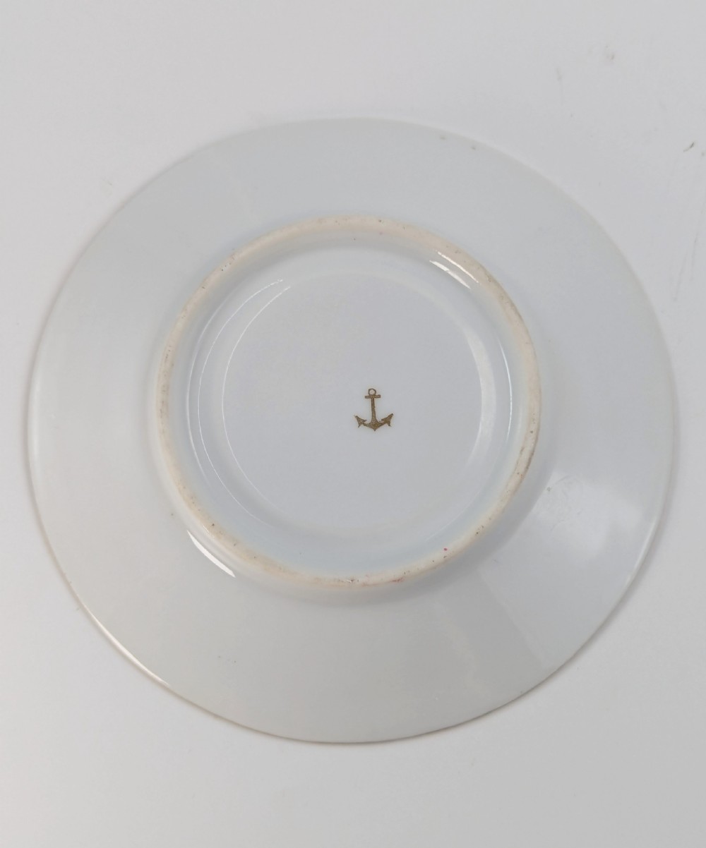 Antique Victoria Austria porcelain 10pc coffee cup and saucer set for 5 persons View XIV