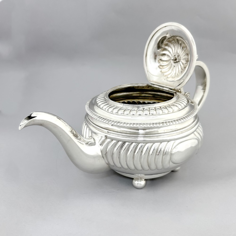 Antique Scottish Silver three-piece Tea Service, 1814 (42.5 t oz) View XIV
