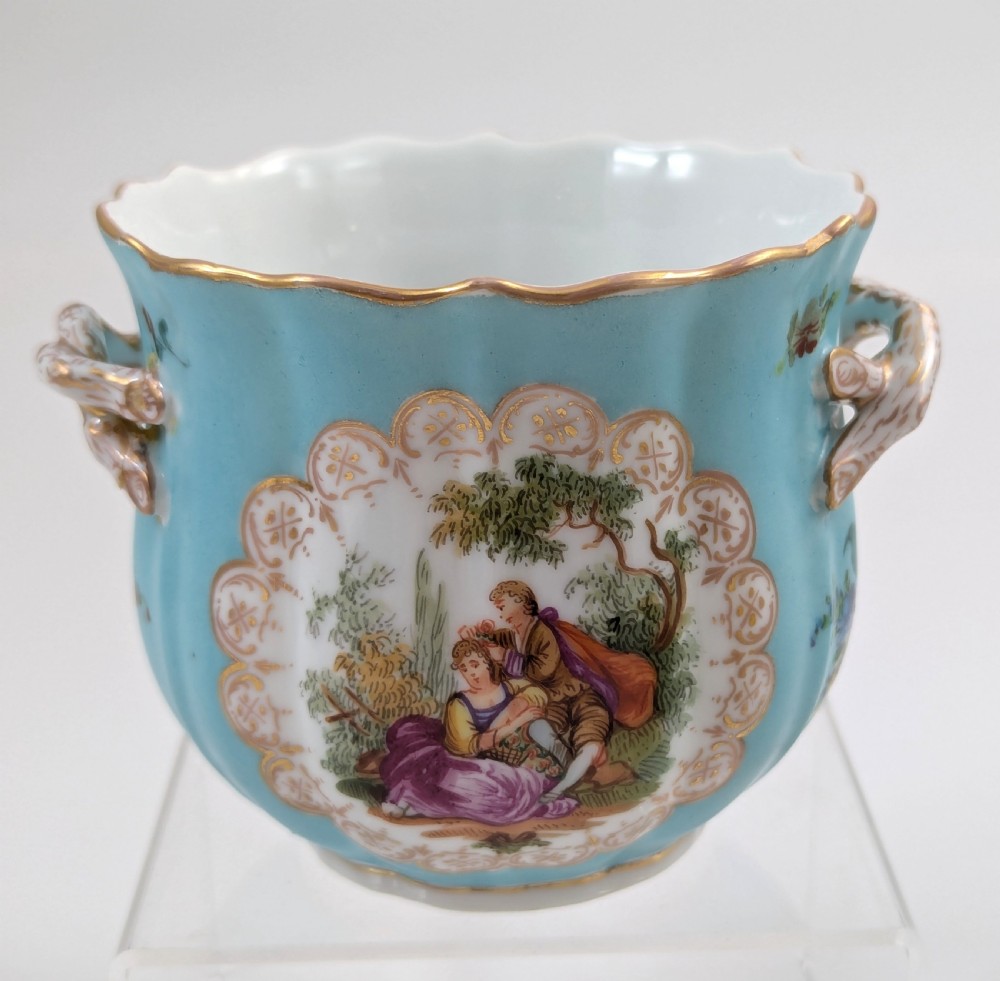Donath & Co Antique Porcelain Cache Pots, Dresden, c. 1895 View IX