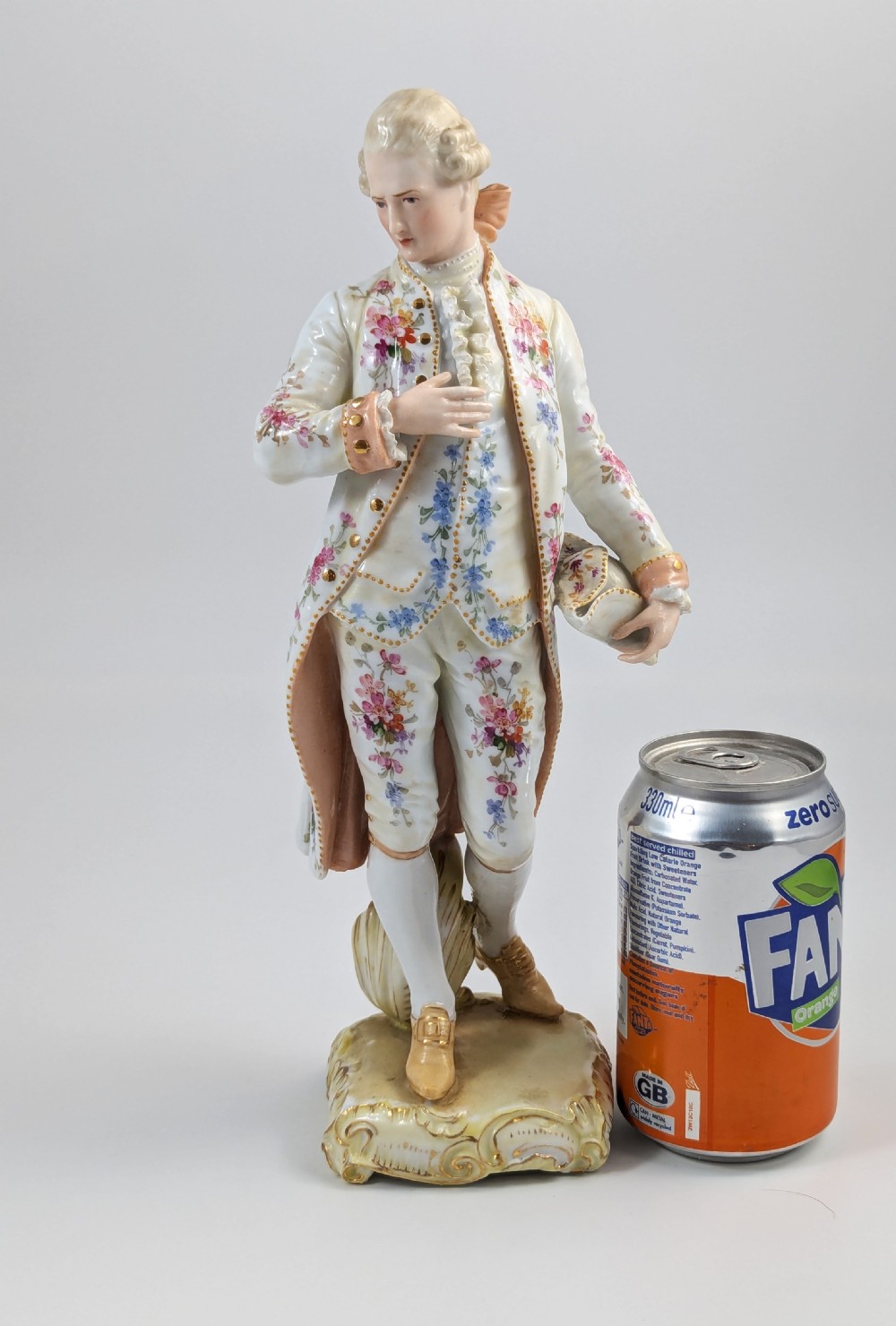 Christian Nonne of Geisshübel, Antique Porcelain Figure of a Young Man, 19th Century View XIII