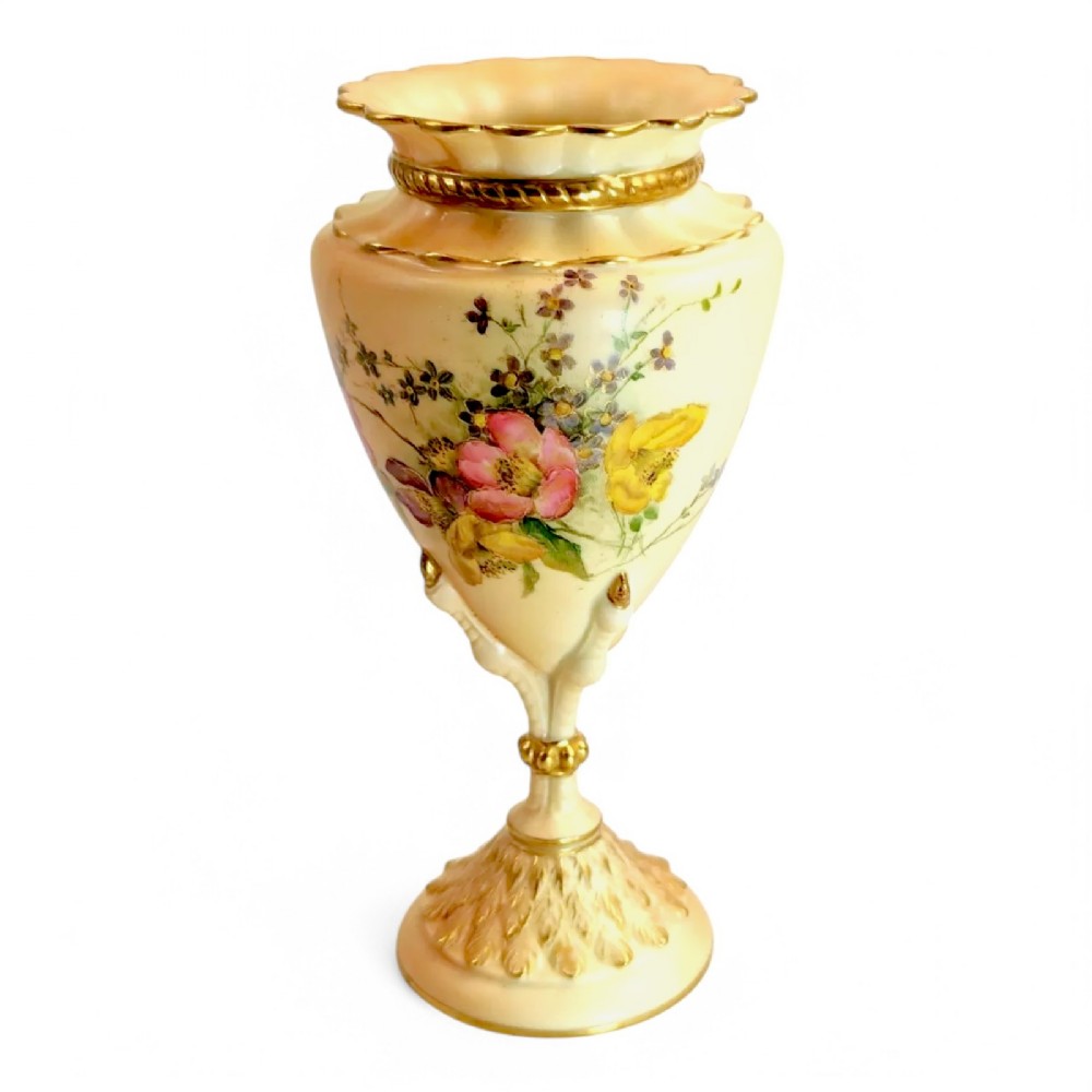 Rare Royal Worcester Vase with Eagle Claw Base