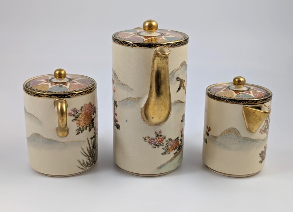 Satsuma, Earthenware Tea Set, Japan, c. 1890 View IV