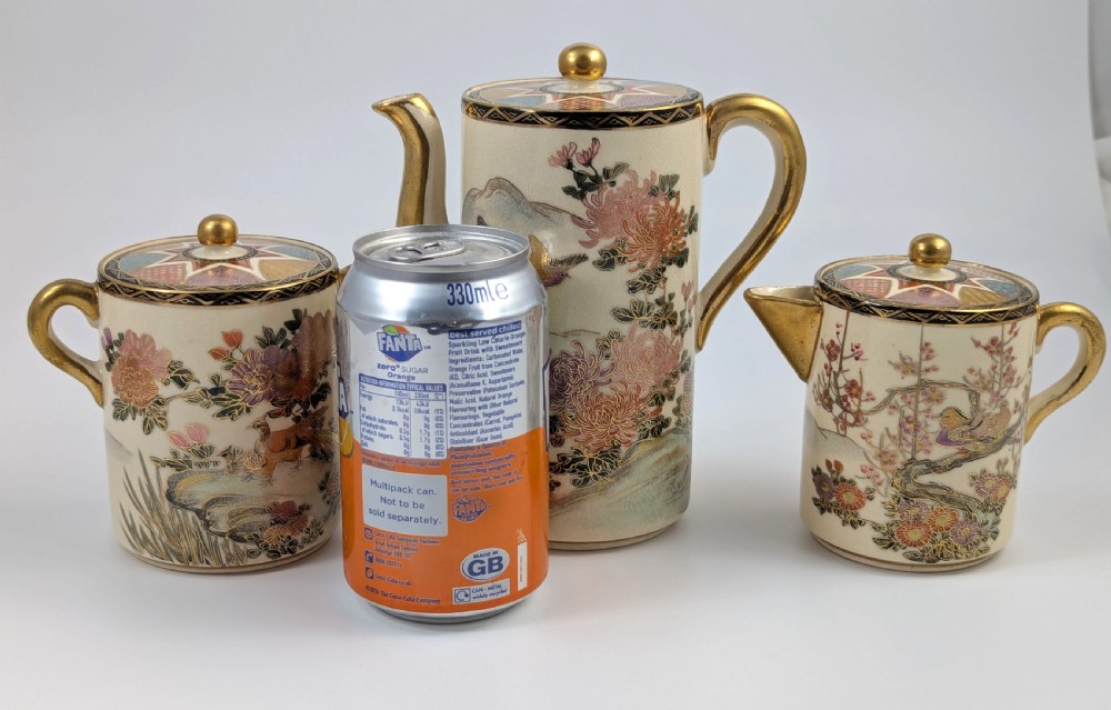 Satsuma, Earthenware Tea Set, Japan, c. 1890 View V