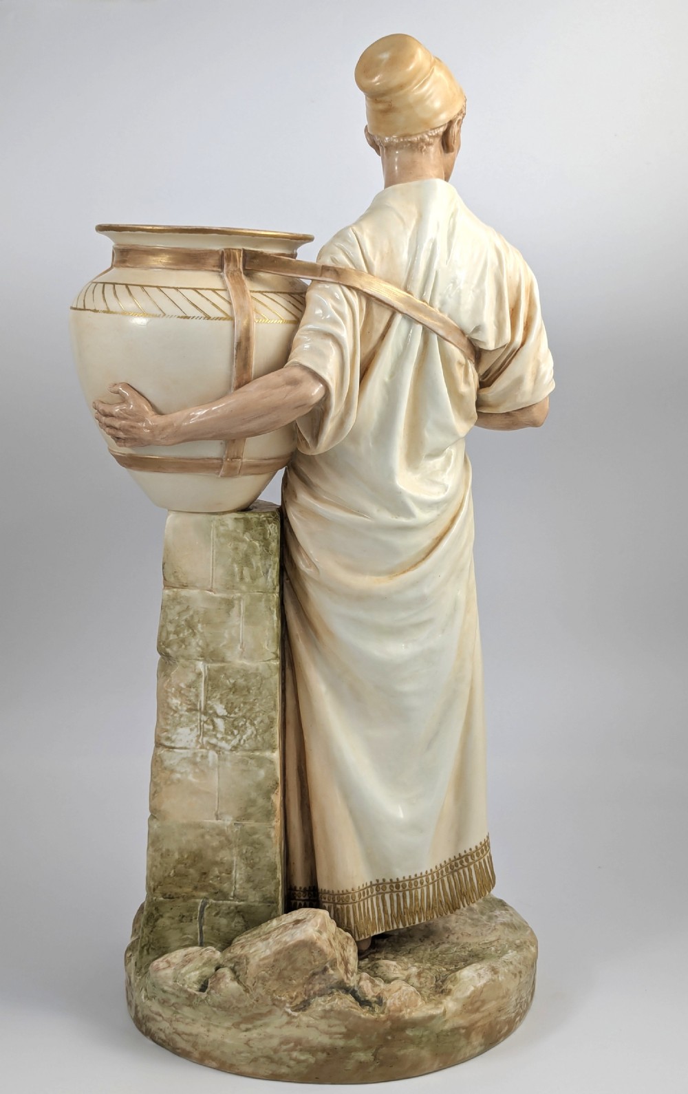 James Hadley, Royal Worcester – Rare Water Carrier Figurine, 1887 View III