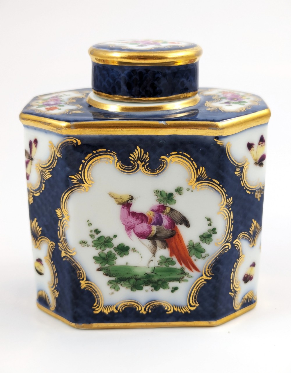 Antique and Rare Porcelain Tea Caddy, Samson, France, 1890