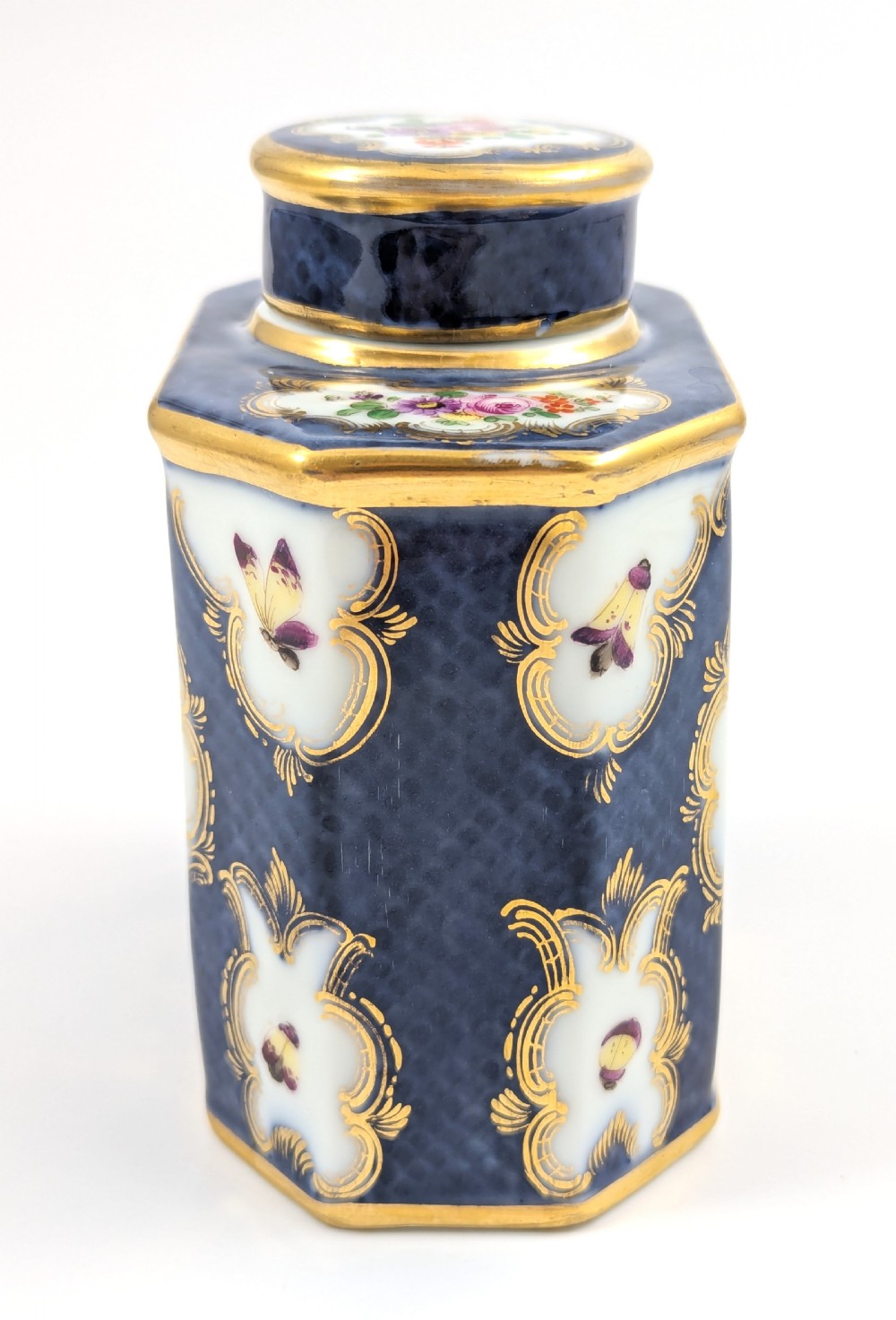 Antique and Rare Porcelain Tea Caddy, Samson, France, 1890 View III