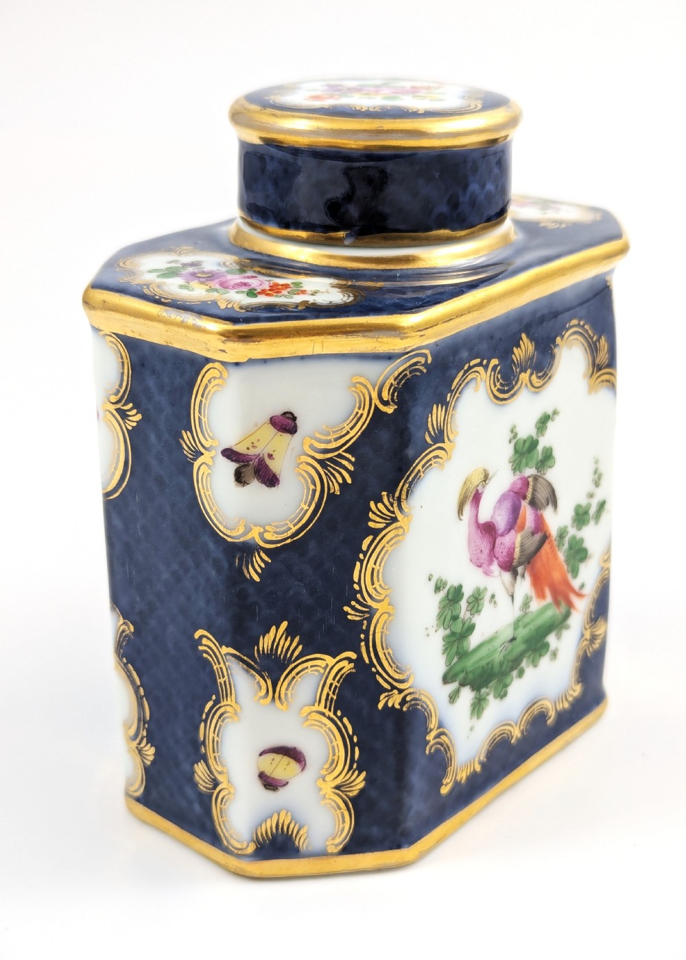 Antique and Rare Porcelain Tea Caddy, Samson, France, 1890 View IV