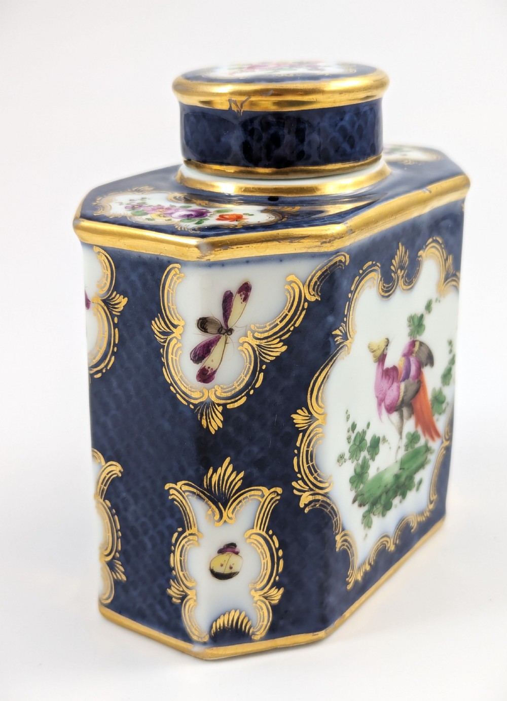 Antique and Rare Porcelain Tea Caddy, Samson, France, 1890 View VIII
