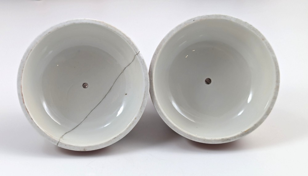 Exquisite Pair of Meiji Period Kutani Footed Jars, Japan  View VII